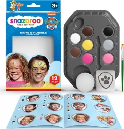 Set de 8 colores para cara y cuerpo SNAZAROO – LA PATRULLA CANINA Skye & Rubble