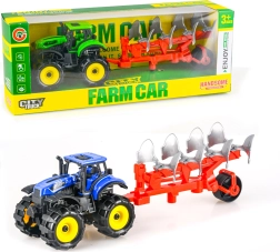 Tractor con arado de inercia 25 cm