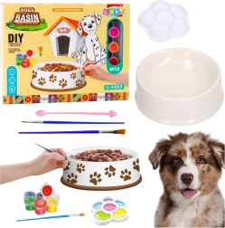 Set creativo para pintar un cuenco para perro, 6 piezas