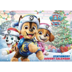 Calendario de Adviento de La Patrulla Canina con material de papelería