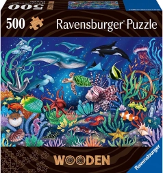 Puzle de madera Mundo submarino – 500 piezas