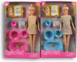 Muñeca mamá Lucy con accesorios