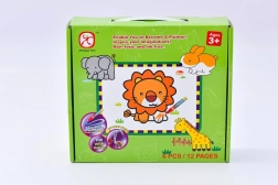 Puzzle de encaje Animales y pintura con agua