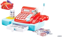 Caja registradora infantil con accesorios y efectos de luz y sonido 33 cm