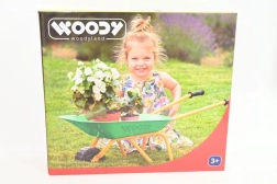 Carretilla metálica infantil verde Woodyland