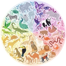 Puzzle Ravensburger Animales – paleta de colores, 500 piezas