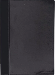 Carpeta de archivo rápido A4 de PVC con bolsillo frontal negra