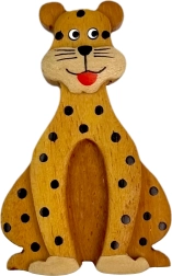 Imán de madera leopardo – grande