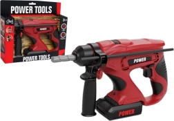 Taladro infantil rojo a pilas con brocas