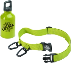 Navir Explora botella de aluminio para beber con cinturón