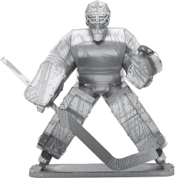 Metal Earth rompecabezas 3D portero de hockey