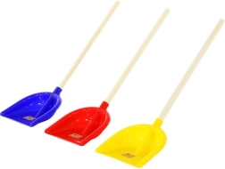 Recogedor con mango de madera