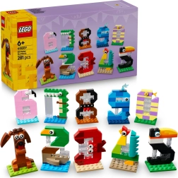 LEGO cifras de cumpleaños con animalitos