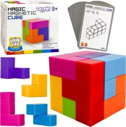 Cubo tetris magnético Woopie con tarjetas de desafíos