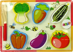 Set de verduras de madera para cortar – 6 piezas