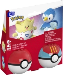 Poké Ball MEGA Construx, set de construcción con Togepi y Piplup