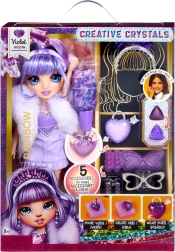 Muñeca Rainbow High Creative Crystals Violet Willow – set creativo para hacer accesorios de cristal