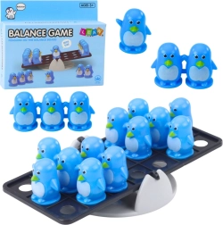 Juego educativo de equilibrio de pingüinos para niños – azul