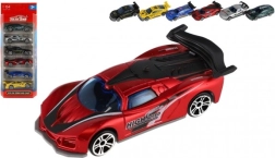 Set de coches de carreras mini 6 uds – metal y plástico, 8 cm, rueda libre