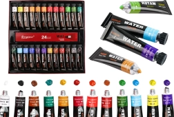 Set de pinturas acrílicas en tubos – 24 colores