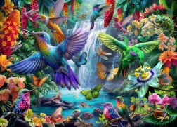 Puzzle Colibríes tropicales 500 piezas