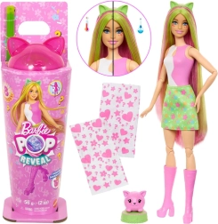 Barbie Pop Reveal Shakes muñeca con gatito y accesorios