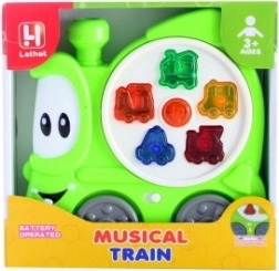Tren sonoro con efectos de luz