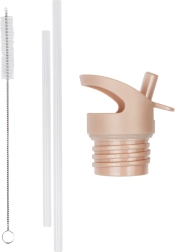 A Little Lovely Company set de tapón, cepillo y pajita para botella de acero inoxidable 350 ml – Duha