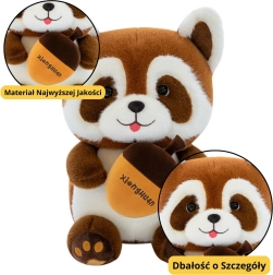 Peluche de mapache con bellota 23 cm
