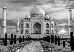 INTERDRUK Rompecabezas Por todo el mundo: Taj Mahal 500 piezas