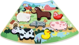 Puzle encajable de madera Granja alegre – conectable