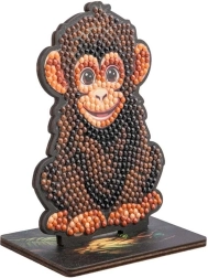 Pintura de diamantes Jungle: Chimpancé