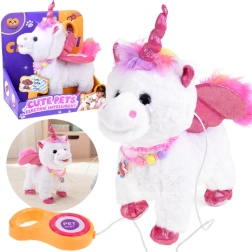 Unicornio interactivo con correa – camina, canta y mueve la cabeza