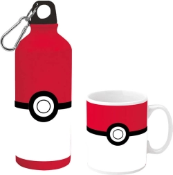 Set de taza y botella con motivo POKÉMON Poké Ball