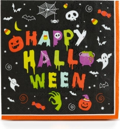 Servilletas de papel de Halloween Happy Halloween, 33 × 33 cm, 16 unidades