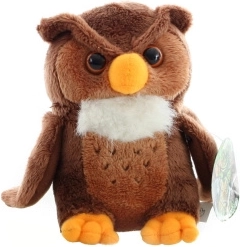 Búho de peluche 18 cm – tierno peluche para niños y adultos