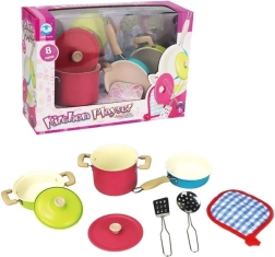 Juego de ollas metálicas para niños