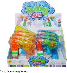 Pistola de pompas de jabón con luz