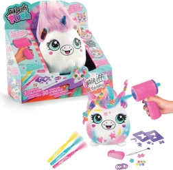 Set creativo de aerógrafo Hair'iffic con peluche con pelo