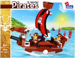 Set de construcción de barco pirata con minifiguras
