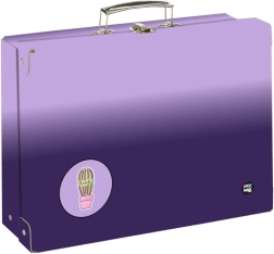Maletín para material escolar OXY NEXT Ombre Purple, formato A4