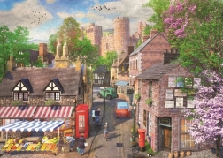 Puzzle Ravensburger Calle pintoresca hacia el castillo 1000 piezas