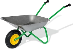 Carretilla metálica infantil Rolly Toys gris