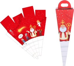 Cono de San Nicolás rojo 50 cm