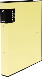 Archivador A4 PASTELINI amarillo, de 2 anillas laminado