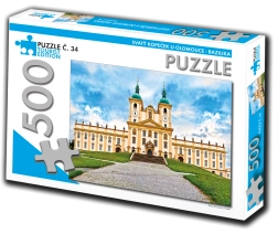 Puzzle Tourist Edition Svatý kopeček u Olomouce – basílica 500 piezas