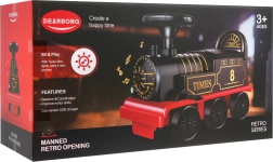 Locomotora infantil interactiva con compartimento de almacenamiento y luces