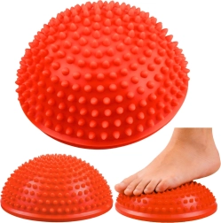 Semiesfera sensorial de equilibrio para masaje de pies 16 cm – naranja