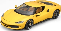 Modelo de coche metálico Ferrari 296 GTB amarillo de Bburago
