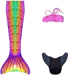 Cola de sirena - monoaleta para nadar Cancún + bikini